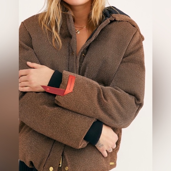 Scotch & soda lurex stargazer sparkle hooded puffer jacket fully lined size XS - Picture 2 of 9